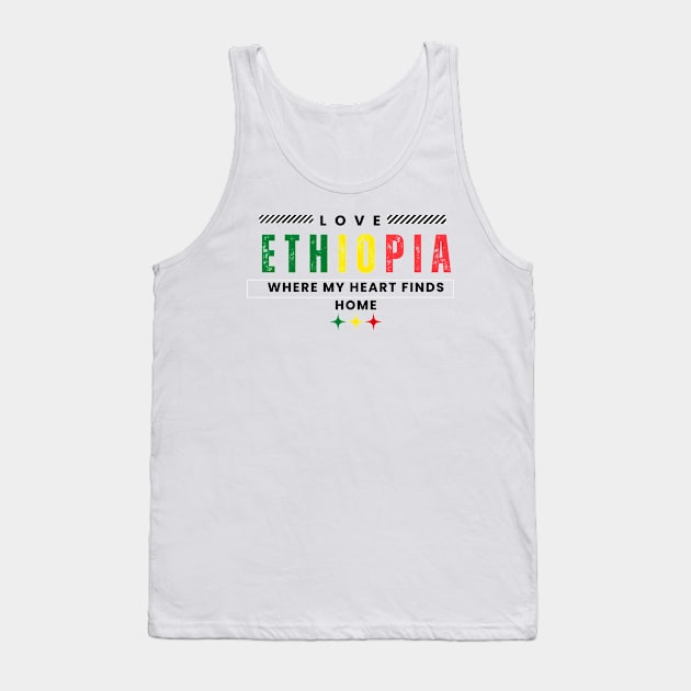 Love Ethiopia Tank Top by Amharic Avenue